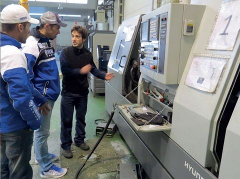 Découverte de l'usine, Cyril Despres et Michael Metge, partenariat XCentric Ripper